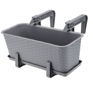 RATTAN balcony flowerpot 40cm 7002 gray 