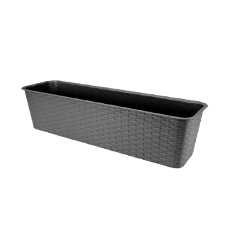 RATTAN balcony flowerpot 60cm 7003 graphite 