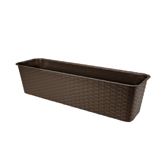 RATTAN balcony flowerpot 60cm 7003 brown 