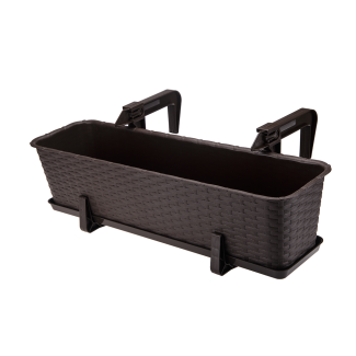 RATTAN balcony flowerpot 60cm 7003 brown 