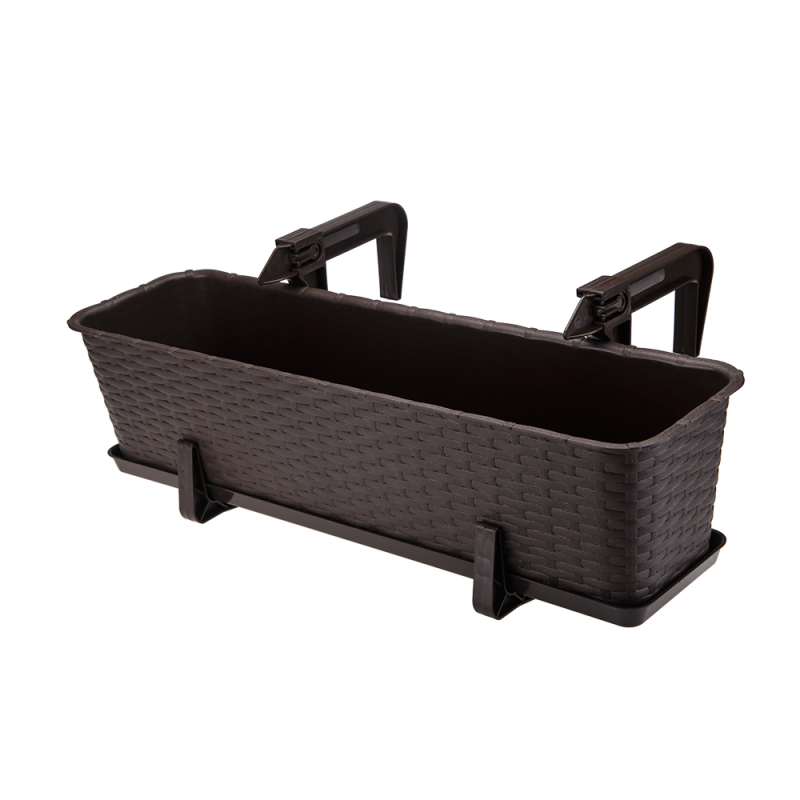 RATTAN balcony flowerpot 60cm 7003 brown 