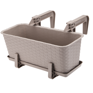 Rectangular RATTAN saucer 40cm 21910 caramel