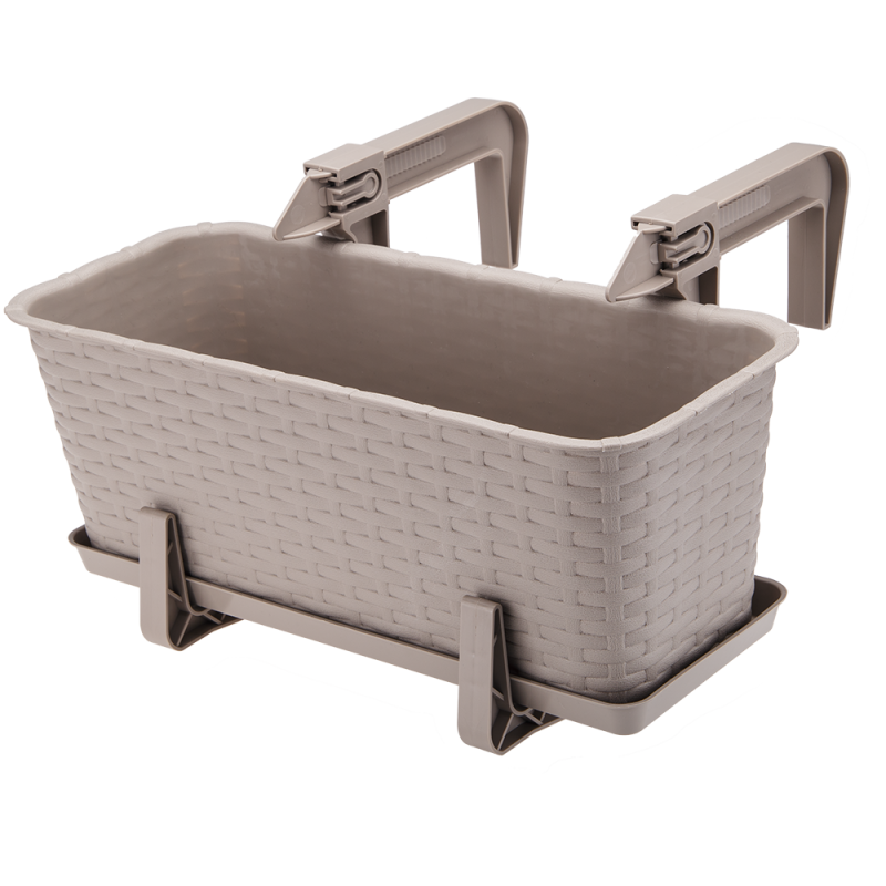 Rectangular RATTAN saucer 40cm 21910 caramel