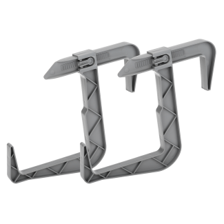 Set of holders for balcony flowerpots RATTAN 2 pieces 23837 gray