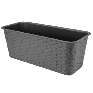 RATTAN balcony flowerpot 40cm 7002 graphite 