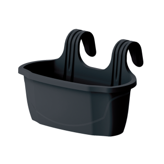 Balcony flowerpot with handle NIZZA M 25144 anthracite