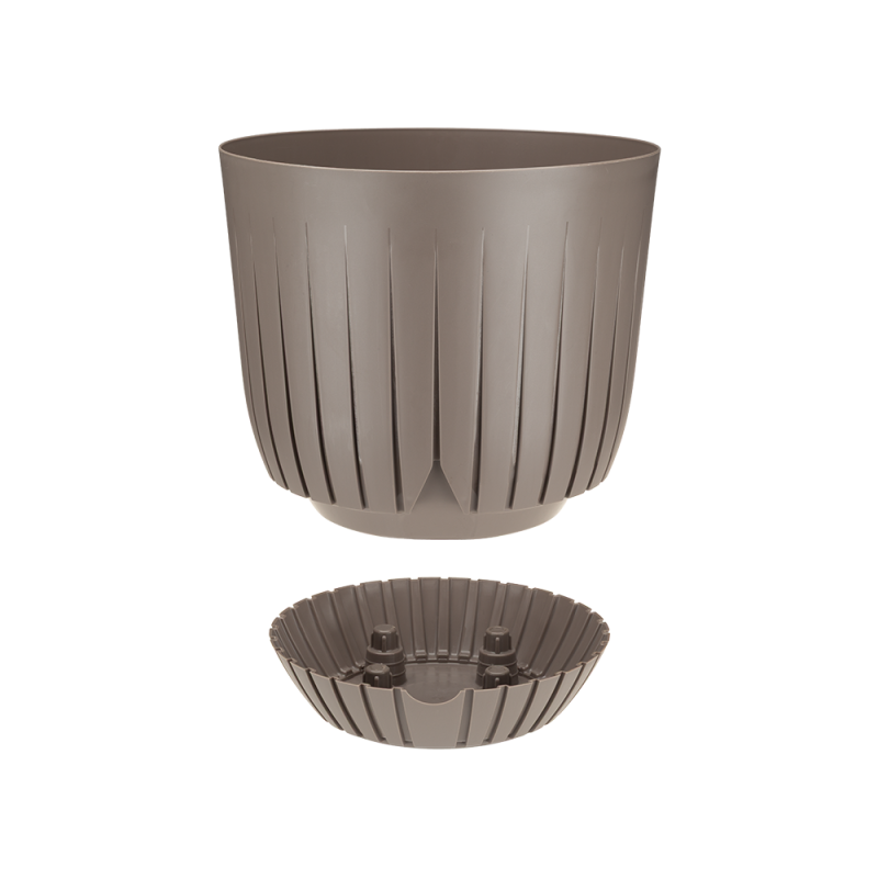 BRITTA 1 flowerpot 13cm 36539 taupe