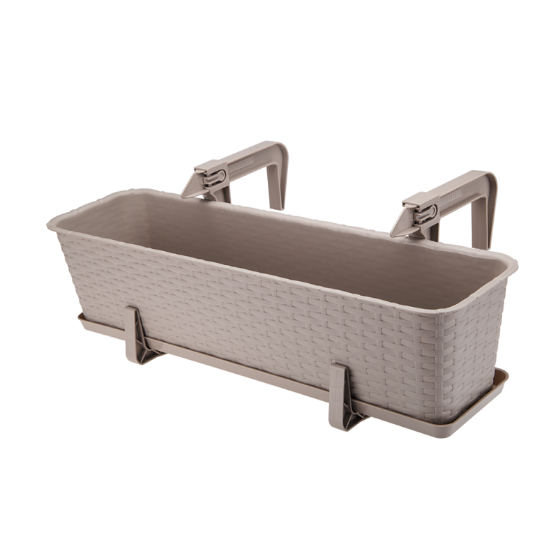 RATTAN balcony flowerpot 60cm 7003 caramel 