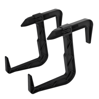 Set of balcony flowerpot holders, 2 pieces, 23834, graphite/anthracite