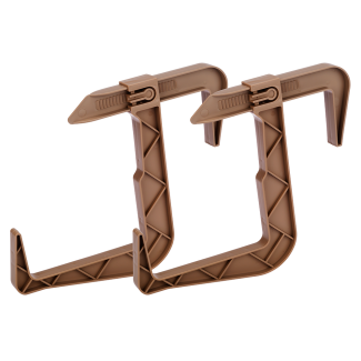 Set of holders for RATTAN balcony flowerpots, 2 pieces, 23837 caramel