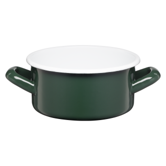 Smooth enameled saucepan GORDON 14cm/1l 02060 green