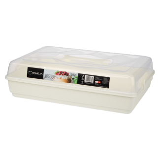 BISCOTTI cake container 44x30x13cm 7852 cream 