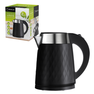 LOUIS 1.7l 28683 stainless steel/plastic electric kettle black