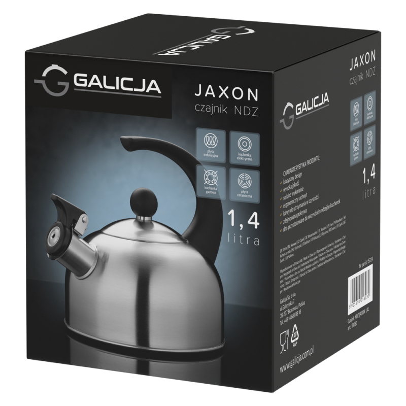 JAXON stainless steel kettle 1.4l 18030 