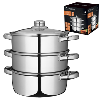 Steamer set 20cm VEGE 4 pieces 19891