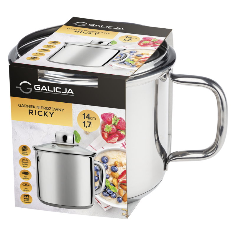 RICKY pot with lid 14cm/1.7l 06549