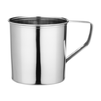 Stainless steel mug 9cm 12632
