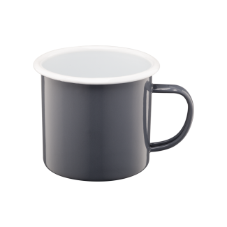 ROBERTO enamel mug 9cm/0.5l 15770 gray