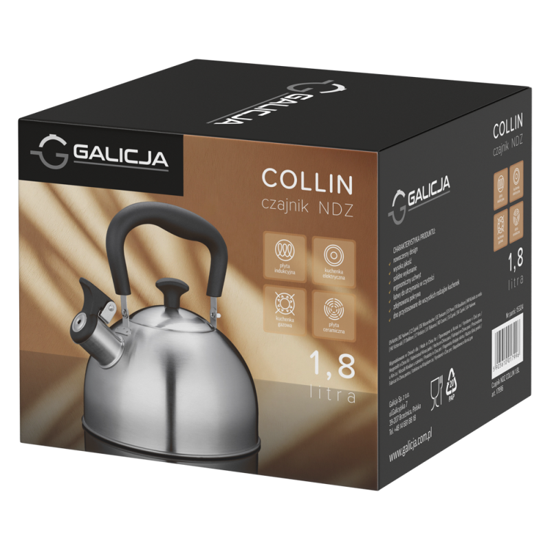 COLLIN stainless steel kettle 1.8l 17996 