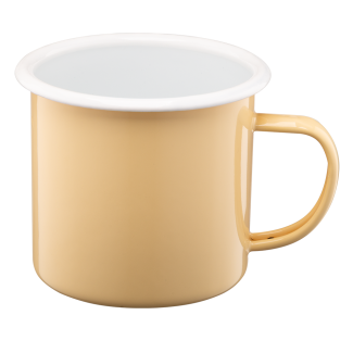 ROBERTO enamel mug 12cm/1.2l 15831 yellow