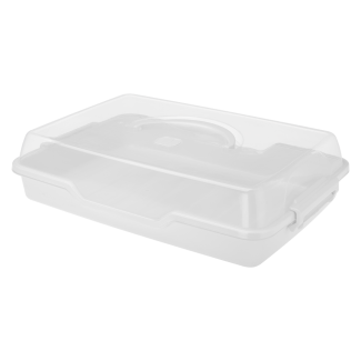 Cookie cake container 43.5x29.5cm 06501 white