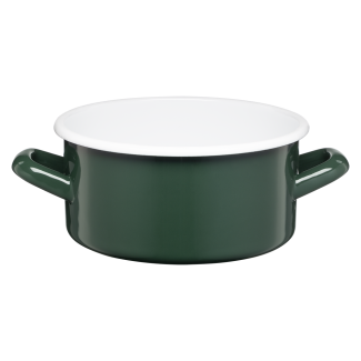 Smooth enameled saucepan GORDON 16cm/1.5l 02091 green