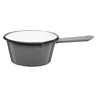 Enameled saucepan with handle GORDON 14cm/0.6l 02213 gray