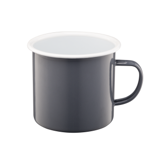 ROBERTO enamel mug 10cm/0.75l 15800 gray
