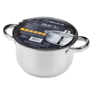 SOLID stainless steel pot 18cm/2.5l 34627