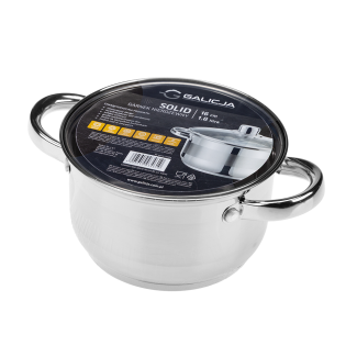 SOLID stainless steel pot 16cm/1.8l 34610