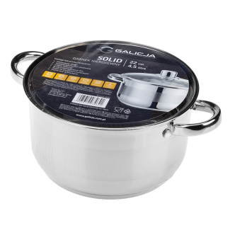 Stainless steel pot SOLID 22cm/4.5l 34641