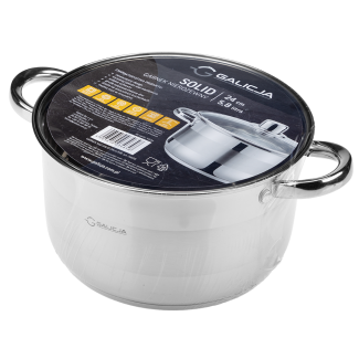 SOLID stainless steel pot 24cm/5.8l 34658