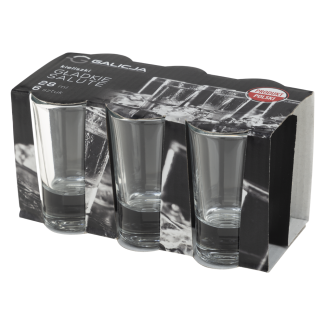 Set of smooth SALUTE glasses 28ml 6 pieces 12601