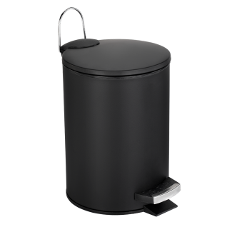 KEVIN round bathroom waste bin 3l 29054 black