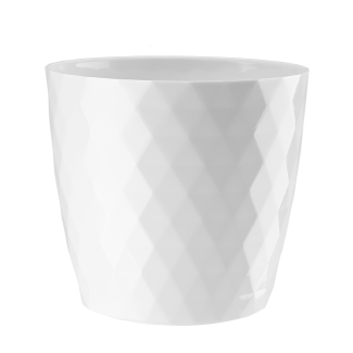 CRISTAL flowerpot 20cm white