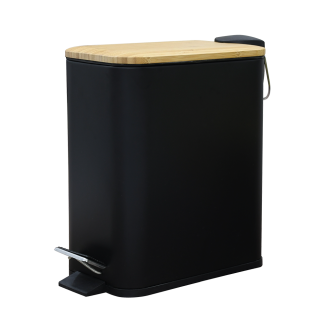 Rectangular bathroom waste bin VERTO 5l 25755 black