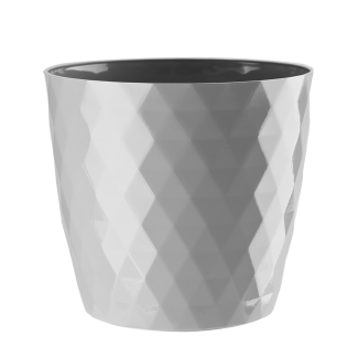 CRISTAL flowerpot 14cm gray