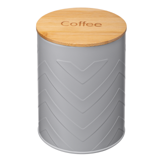 GOMERO COFFEE 32210 metal container, gray
