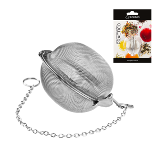 Stainless steel tea infuser with chain 4.5cm 20067