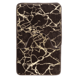 MARLENE bathroom mat set 50x80/50x40cm 2 pieces 29046 brown