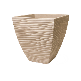 Square flowerpot SAND 40x40x42cm/40l 07195 beige