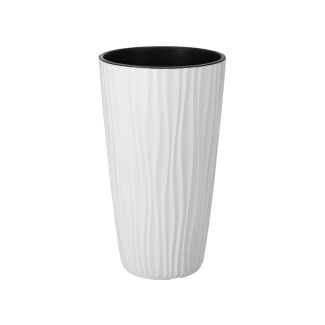 Tall flowerpot SAHARA 28x50cm 07720 white