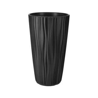 Tall flowerpot SAHARA 35x60cm 07737 anthracite
