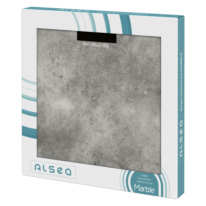 MARBLE bathroom scale 28x28cm 06877