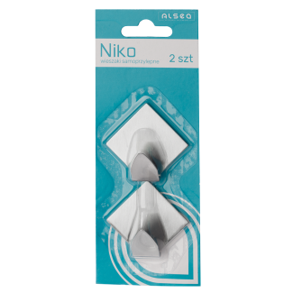 Set of self-adhesive rhombus hangers NIKO 2 pieces 8447