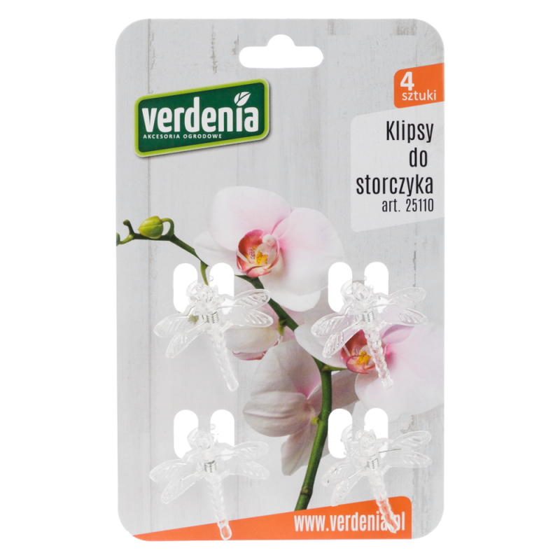 Orchid clips 4 pieces 25110 transparent
