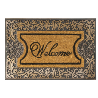 LUCAS rubber coconut doormat 60x40cm 6548 pattern 2