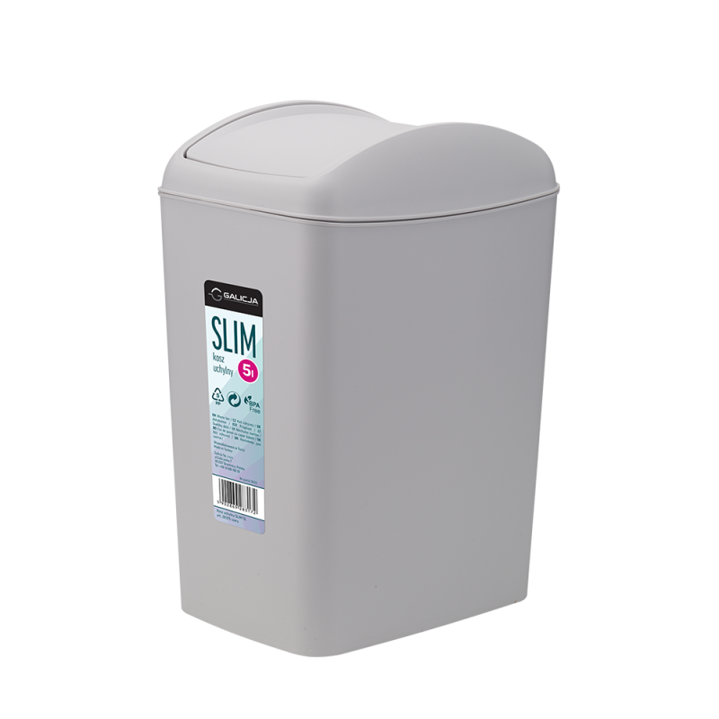 Tilting basket SLIM 5l 28315 gray