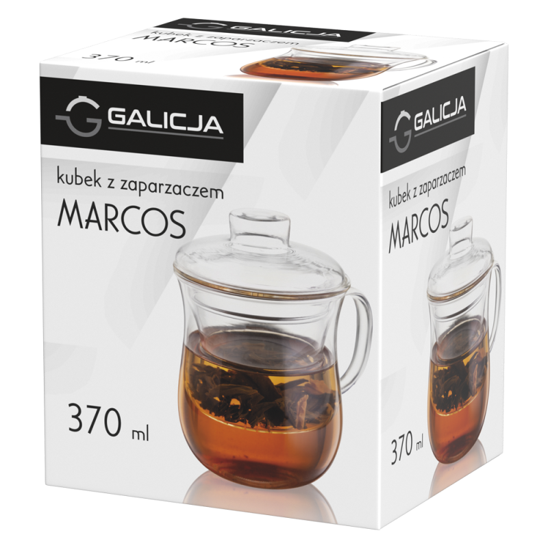 MARCOS mug with infuser 370ml 22143