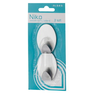 Set of NIKO self-adhesive oval hangers, 2 pieces, 20141